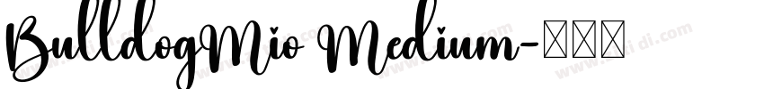 BulldogMio Medium字体转换